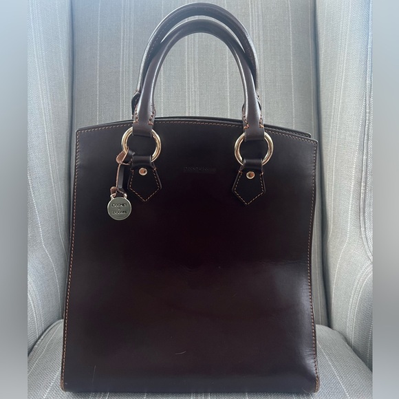 ALTO Dooney & Bourke (made in Italy) Tall Florentine Leather Tote - Picture 2 of 16